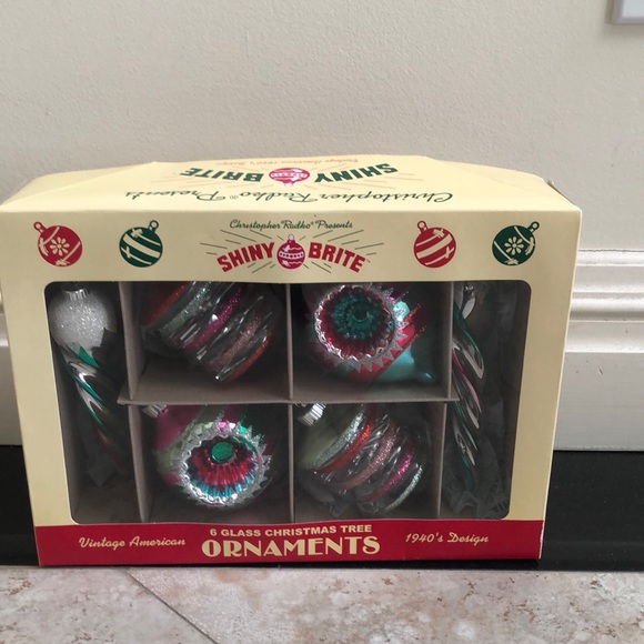 Lot of 2 Different Christopher Radko Shiny Brite Sets of Ornaments Each - LOOK - Picture 4 of 5